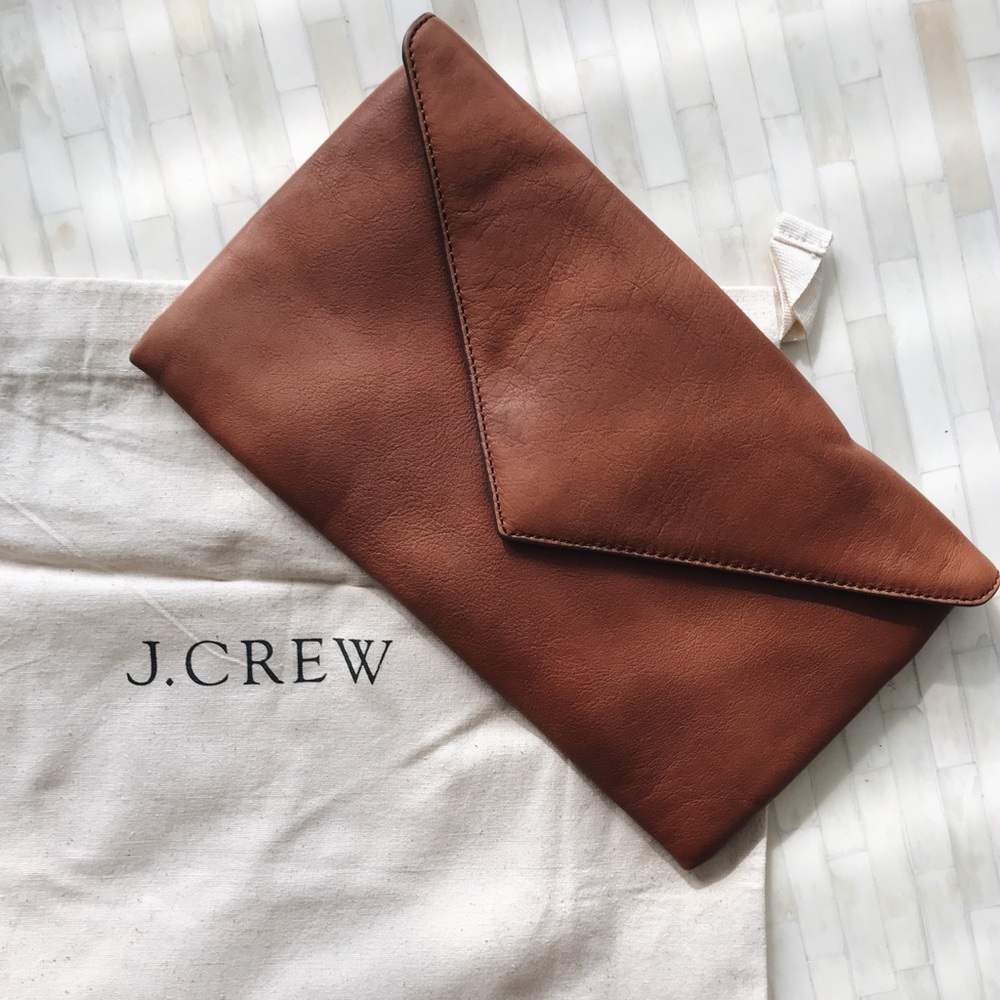 J. Crew Leather Envelope Clutch